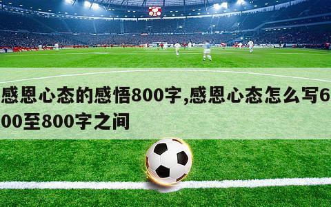 感恩心态的感悟800字,感恩心态怎么写600至800字之间